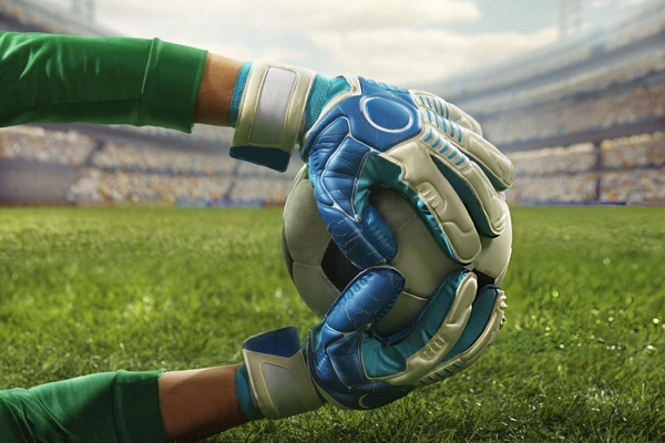 Top-Rated Goalkeeper Gloves for Serious Players 1 Soccer goalkeeper catches a ball during a play on a professional soccer stadium.