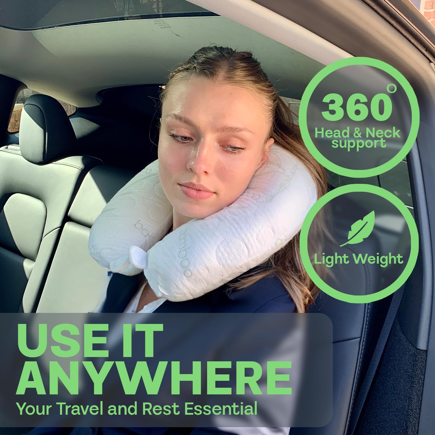Find the Perfect Travel Neck Pillow for Stress-Free Trips 15 Sacred Thread Rayon Derived from Bamboo Travel Neck Pillow for Airplanes, Memory Foam for Airplane, Ergonomic Design Neck Rest, Travel Pillow for Sleeping...